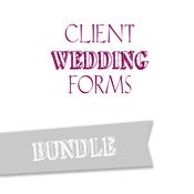 Image of Client Wedding Forms Bundle