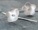 Image of Silver Cherry Blossom Earrings