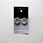 Image of Earrings - SM - Ab P - Black