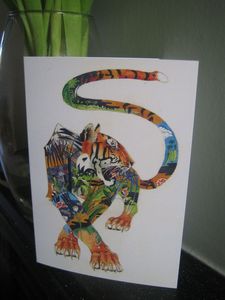 Image of Tiger in the Jungle - Card