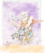 Image of Fine Art Digital Print (FADP):  Budda Surfer