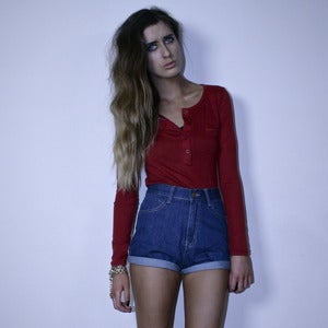 Image of Long Sleeve Deep Red Top