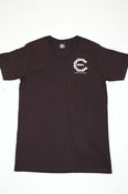 Image of Joint Venture Chain C Black V-Neck/White Print