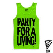 Image of PFAL Spray Tank Top Neon Green