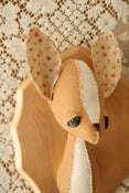 Image of Mounted Deer- White Floral
