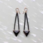 Image of Black Prism Earrings
