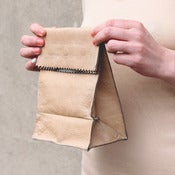 Image of Leather Lunch Bag