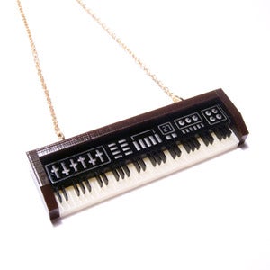 Image of keyboard necklace