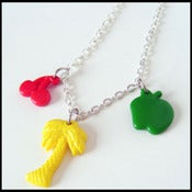 Image of Palm,Cherry,Apple Charm Necklace