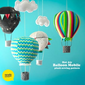 Image of Air Balloon Mobile Pattern (PDF)