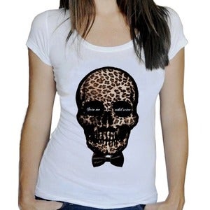 Image of T-shirt femme Scio me nihil scire - Scooped neck - white or heather grey