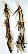 Image of Spike chain snake Earrings