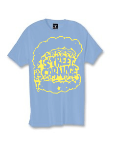 Image of Street Carnage x Saved Tattoo (Blue w/ Yellow Print)