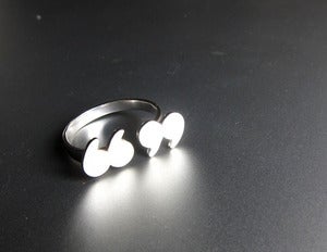 Image of Double Quotation Ring - Handmade Silver Ring