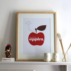 Image of She'll Be Apples Print | Red