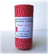 Image of Valentine's Day Bakers Twine - Valentine Cherry Cupcake Trendy Twine {Pink & Red} 