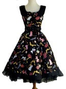 Image of Melody Poodle Retro Jumperskirt in Black 