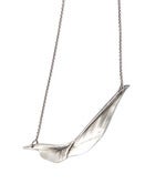 Image of medium silver cod oprecle on 16" silver cable-chain (P43sil16)