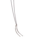 Image of two silver cod bracnchiostegal on 22" silver cable-chain (P38sil22)