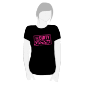Image of Ladies Dirty Panties Logo T-Shirt