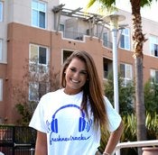 Image of White With Blue- Tshirt 