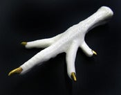 Image of Wynn Bauer - "Chicken Foot with Gold Nails, 2012" - Edition of 5 - Porcelain 