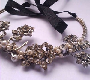 Image of Multi vintage diamante choker