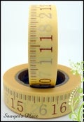 Image of Sew Measured Measuring Washi Tape - Japanese Masking / Smash / Tissue Tape - Viola - 15mm x 15m
