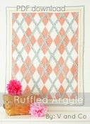 Image of Ruffle Argyle Quilt-PDF PATTERN
