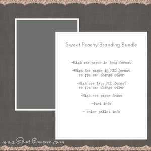 Image of sweet peachy branding bundle