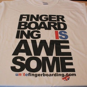 Image of Fingerboarding Is Awesome Tshirt