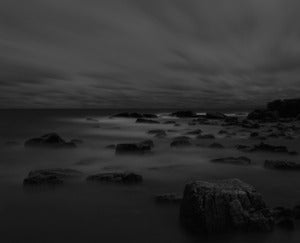 Image of Black rocks & water 02