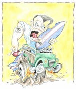 Image of Fine Art Figital Prints (FADP):  Hot Rod Surfer
