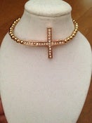 Image of "Linda Rose Gold Cross" Bracelet