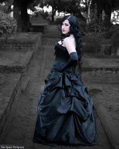Image of Elegant Belle Victorian Steampunk Bustle Skirt