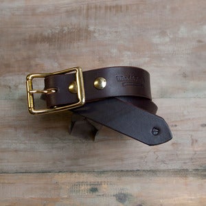 Image of The Standard Belt - Brown/Brass