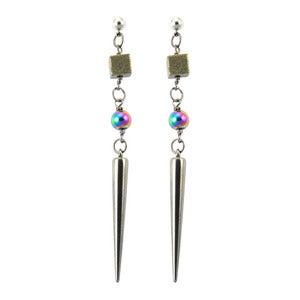 Image of Vibeke. Long Spike Earrings