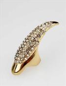 Image of Rhinestone nail ring