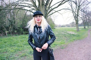 Image of SMU† studded cap black
