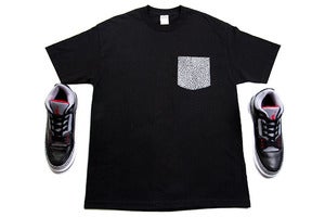 Image of Shoepreme Black/Cement 3 Pocket Tee