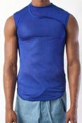 Image of Mesh Sleeveless Simplex Ringer T-Shirt