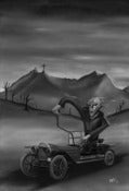 Image of Nosferatu's Rat Rod (Original Giclee Fine Art Print)