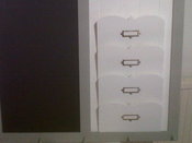 Image of Daisy Hardcastle (Claire3 slots ) Norah four slots French Grey Farrow Ball  Notice Board with Your a