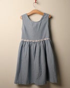 Image of SALE c. 1950s pale blue daisy trim dress