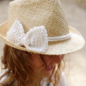 Image of Chapeau de paille Noeud (3 couleurs).