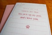 Image of Roses are Red - Dog Poem Card
