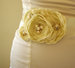 Image of Bridal Dress Sash - Ivory and Pearls by Nia Person