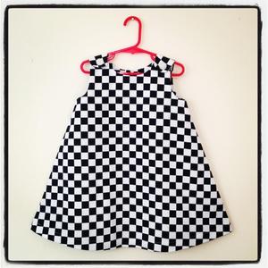 Image of Checkerboard toddler dress - size 3