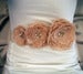 Image of Bridal Sash Belt - Champagne and Pearls by Nia Person