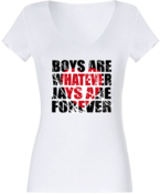 Image of White "Jays Are Forever" - Girls Red
